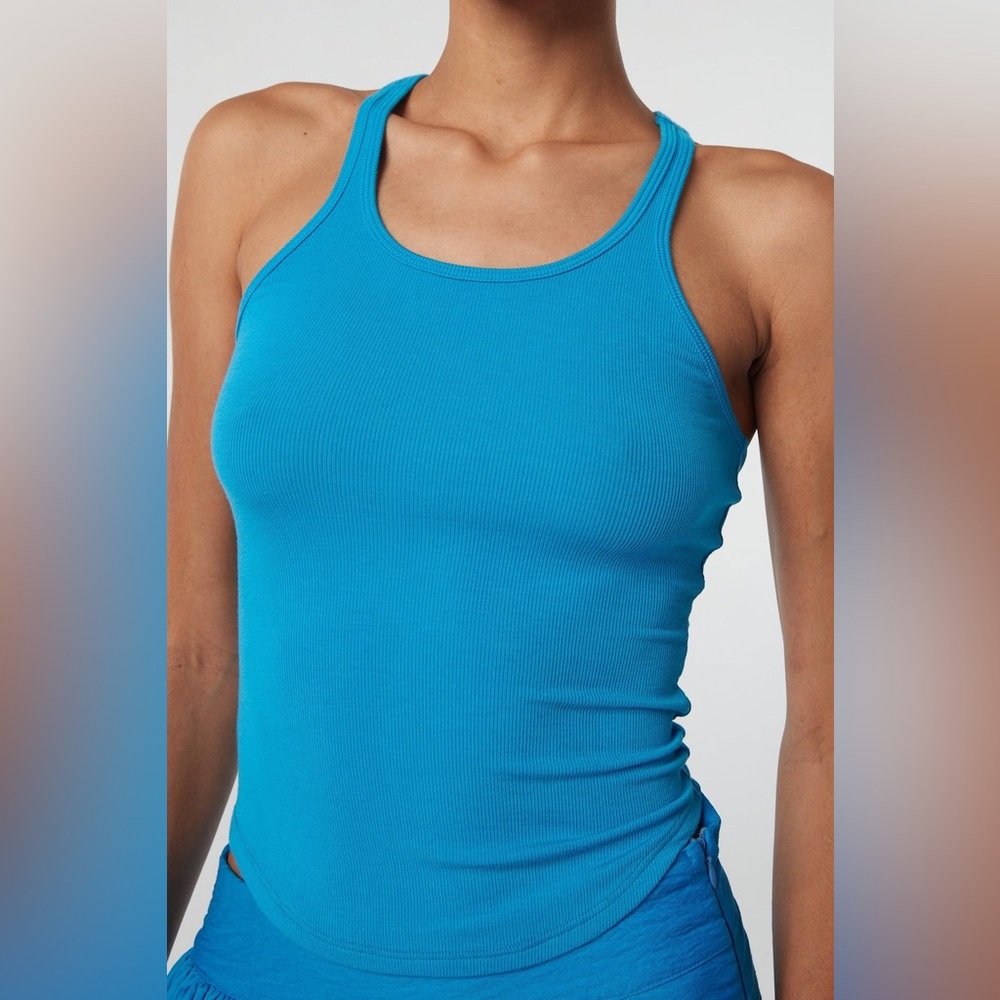 The Line By K SOPHIE TANK TOP-ELECTRIC TURQUOISE